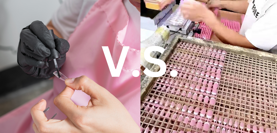 Handmade Press-on Nails V.S. 24-Piece Nails: Why we love handmade nails?