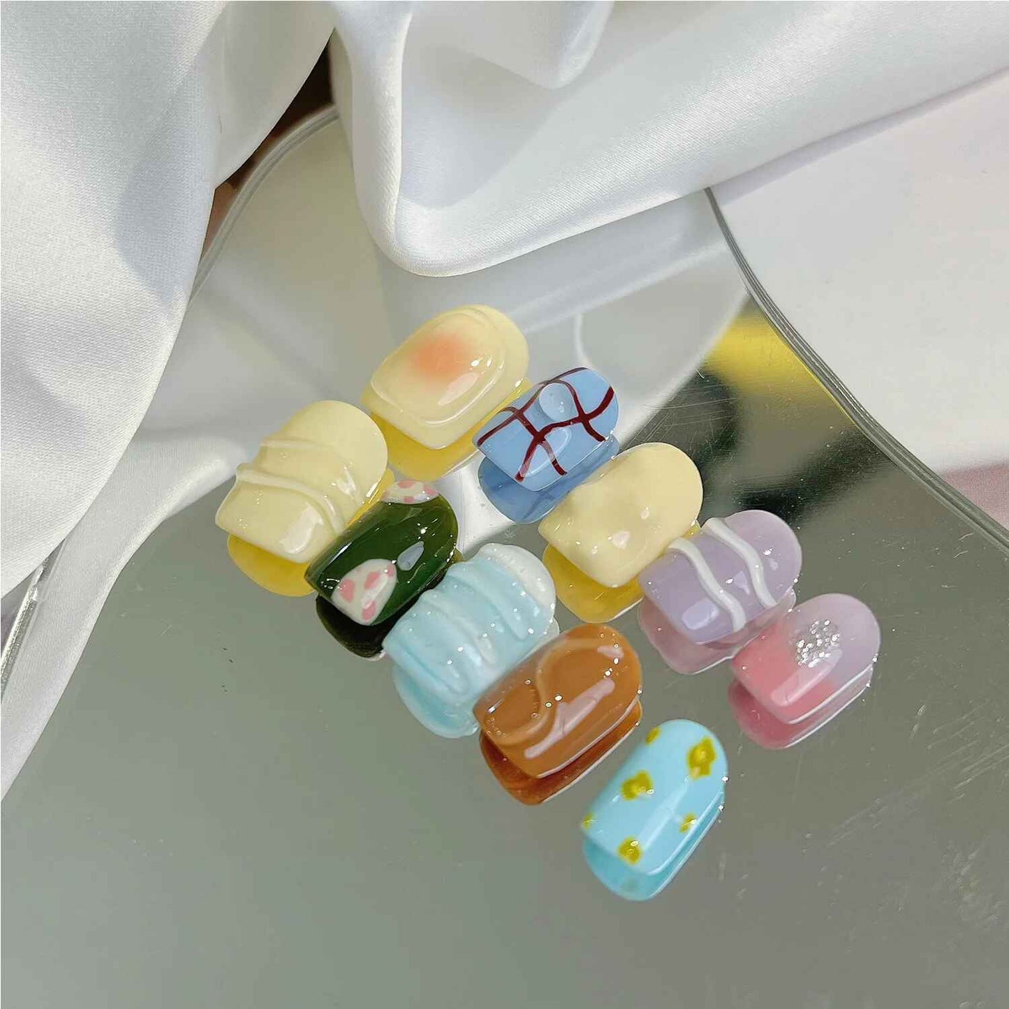 By the Pool 3D Press-On Nails