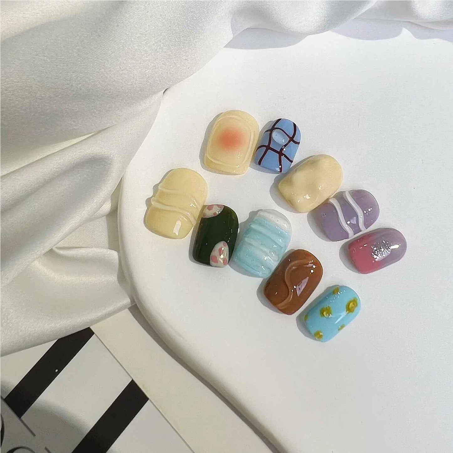 By the Pool 3D Press-On Nails