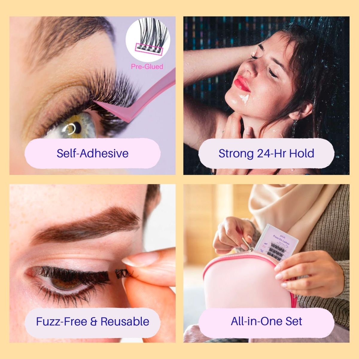 Self-Adhesive Press-On Lashes