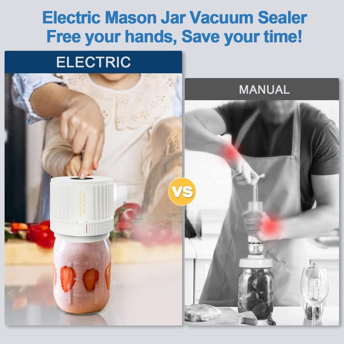 Electric Mason Jar Vacuum Sealer