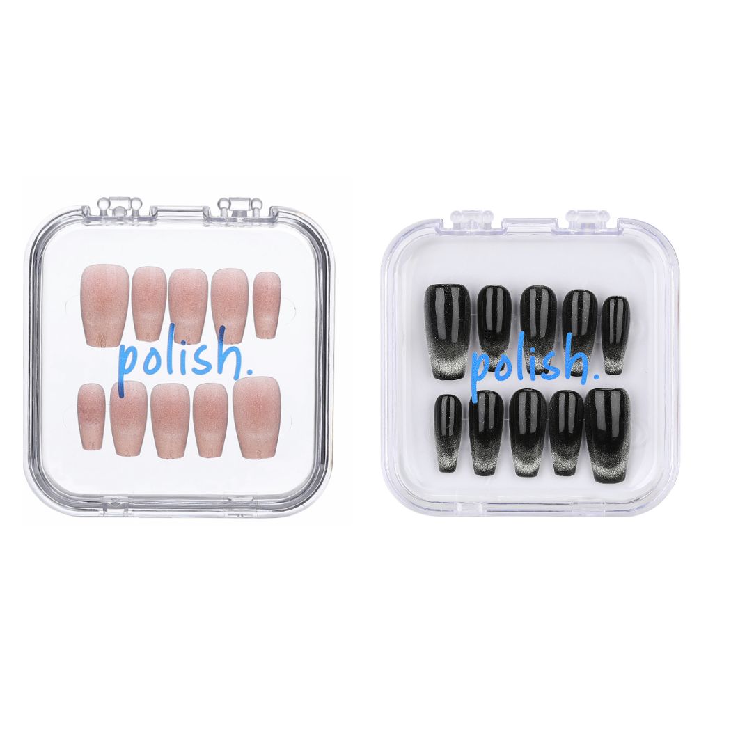 Crystal Lights 2 Sets Press-On Nails