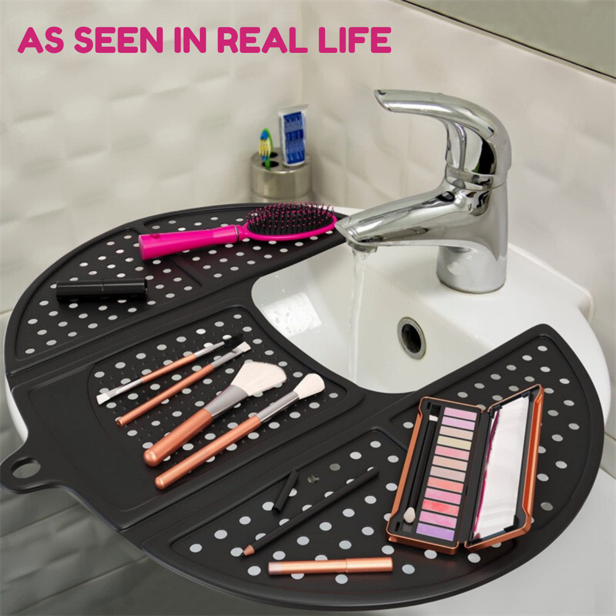 Foldable Beauty Tools Organization Tray