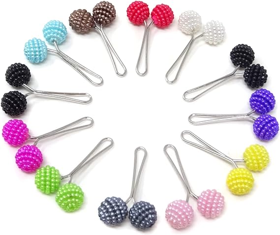 12PCS Cute Hijab Pins Crystal Rhinestone