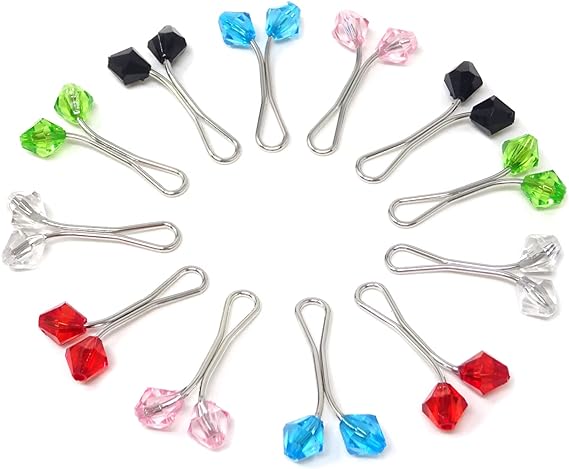 12PCS Cute Hijab Pins Crystal Rhinestone