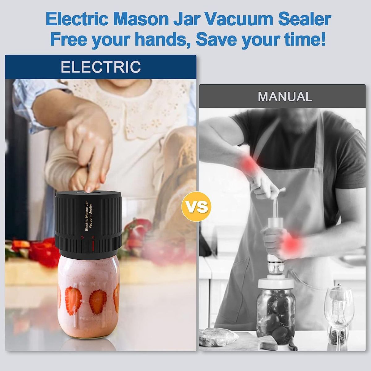 Electric Mason Jar Vacuum Sealer